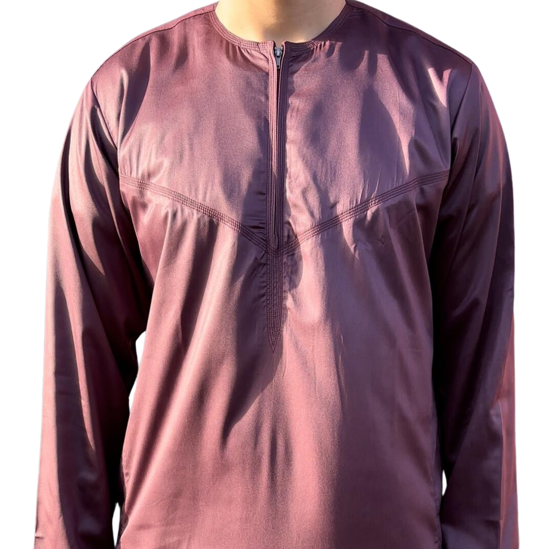 Maroon Thobe - Silky Finish