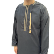 Royal Omani Thobe - Embroidered